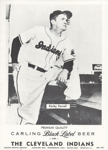 1957 Carling Black Label Beer Cleveland Indians 8x12 #DBL-179K Kerby Farrell Front