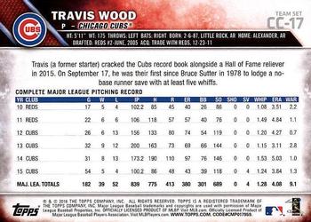 2016 Topps Chicago Cubs #CC-17 Travis Wood Back