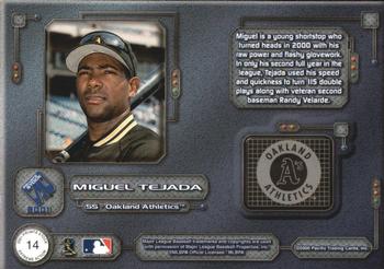 2001 Pacific Private Stock - Extreme Action #14 Miguel Tejada  Back