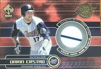 2001 Pacific Private Stock - Game-Used Gear #2 Darin Erstad Front