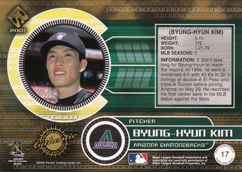 2001 Pacific Private Stock - Game-Used Gear #17 Byung-Hyun Kim Back
