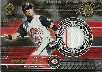 2001 Pacific Private Stock - Game-Used Gear #48 Barry Larkin Front