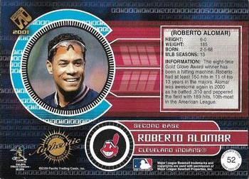 2001 Pacific Private Stock - Game-Used Gear #52 Roberto Alomar Back