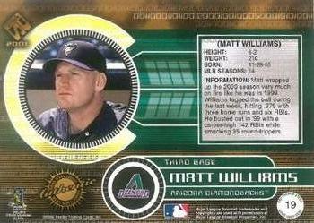 2001 Pacific Private Stock - Game-Used Gear Patches #19 Matt Williams Back