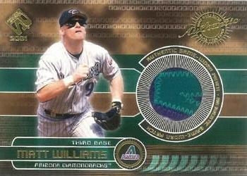 2001 Pacific Private Stock - Game-Used Gear Patches #19 Matt Williams Front