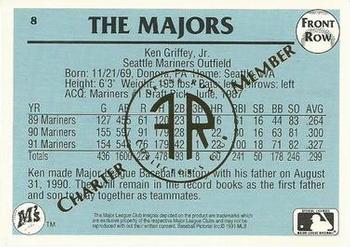 1991 Front Row Ken Griffey Jr. - Charter Member #8 Ken Griffey Jr. Back