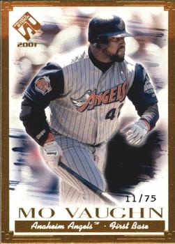 2001 Pacific Private Stock - Gold Portraits #4 Mo Vaughn  Front