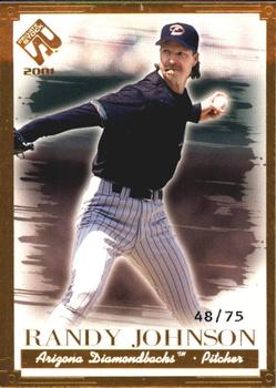 2001 Pacific Private Stock - Gold Portraits #7 Randy Johnson  Front