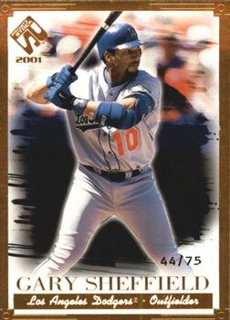 2001 Pacific Private Stock - Gold Portraits #64 Gary Sheffield  Front