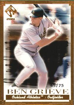 2001 Pacific Private Stock - Gold Portraits #84 Ben Grieve  Front