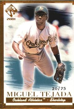 2001 Pacific Private Stock - Gold Portraits #87 Miguel Tejada  Front