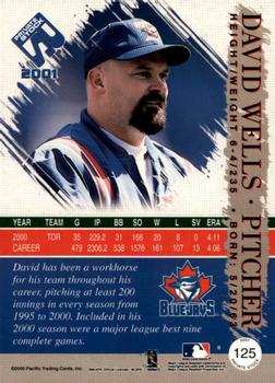2001 Pacific Private Stock - Gold Portraits #125 David Wells  Back