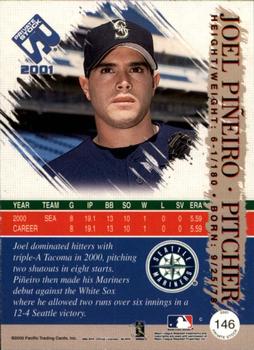 2001 Pacific Private Stock - Gold Portraits #146 Joel Pineiro  Back