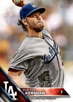 2016 Topps Los Angeles Dodgers #LAD-1 Clayton Kershaw Front