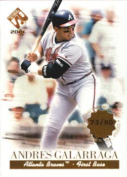 2001 Pacific Private Stock - Premiere Date #10 Andres Galarraga  Front