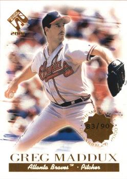 2001 Pacific Private Stock - Premiere Date #14 Greg Maddux  Front
