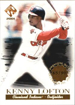 2001 Pacific Private Stock - Premiere Date #34 Kenny Lofton  Front