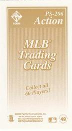 2001 Pacific Private Stock - PS-206 Action #49 Mark McGwire  Back