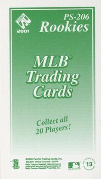 2001 Pacific Private Stock - PS-206 Rookies #13 Alfonso Soriano  Back