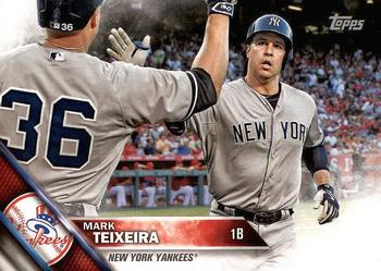 2016 Topps New York Yankees #NYY-3 Mark Teixeira Front