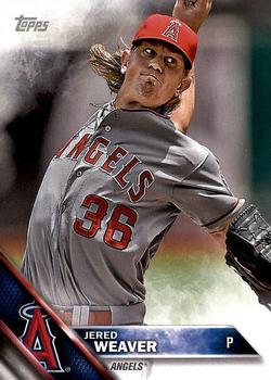 2016 Topps Los Angeles Angels #A-9 Jered Weaver Front