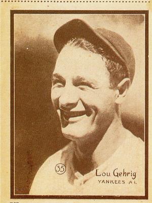 1997 1931 W-517 (Reprint) #35 Lou Gehrig Front