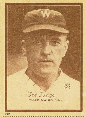 1997 1931 W-517 (Reprint) #53 Joe Judge Front