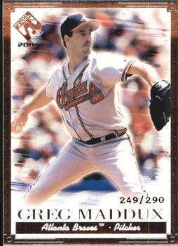 2001 Pacific Private Stock - Silver Portraits #14 Greg Maddux  Front