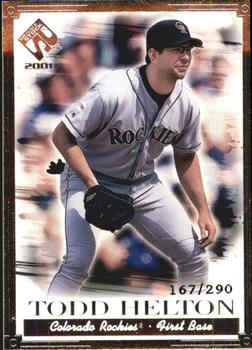 2001 Pacific Private Stock - Silver Portraits #40 Todd Helton  Front