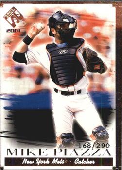 2001 Pacific Private Stock - Silver Portraits #75 Mike Piazza  Front
