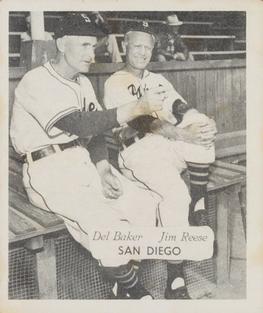 1950 Hage's Dairy #NNO Del Baker / Jim Reese Front