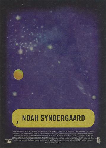 2016 Topps MLB Star Wars Tribute 5x7 #4 Noah Syndergaard Back