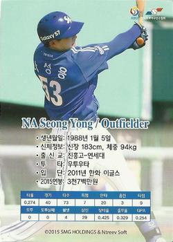 2015-16 SMG Ntreev Samsung Lions Collection #SBC16SA-036-N Sung-Yong Na Back
