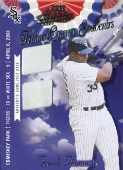 2001 Playoff Absolute Memorabilia - Home Opener Souvenirs Double #OD-45 Frank Thomas  Front