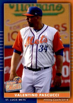 2016 Grandstand St. Lucie Mets #NNO Valentino Pascucci Front