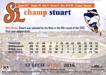 2016 Grandstand St. Lucie Mets #NNO Champ Stuart Back