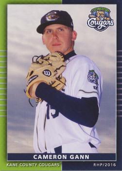 2016 Grandstand Kane County Cougars #NNO Cameron Gann Front