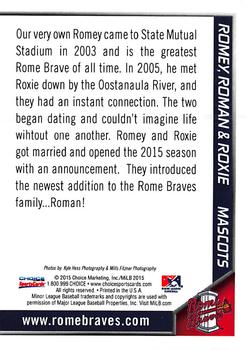 2015 Choice Rome Braves #NNO Romey / Roman / Roxie Back