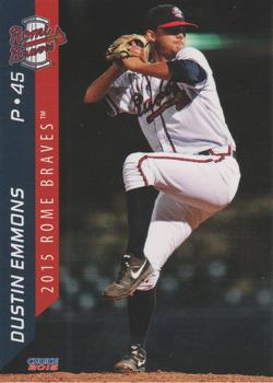 2015 Choice Rome Braves #9 Dustin Emmons Front