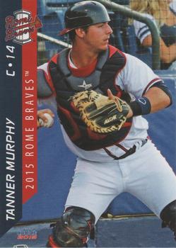 2015 Choice Rome Braves #17 Tanner Murphy Front