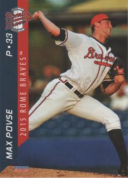 2015 Choice Rome Braves #20 Max Povse Front