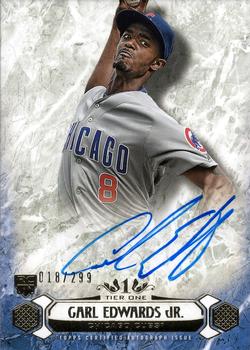 2016 Topps Tier One - Breakout Autographs #BOA-CED Carl Edwards Jr. Front