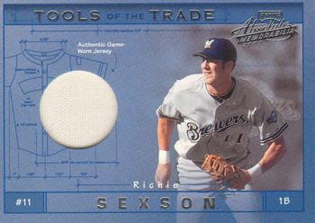 2001 Playoff Absolute Memorabilia - Tools of the Trade #TT-8 Richie Sexson Front