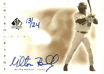 2001 SP Authentic - Chirography Gold #G-MB Milton Bradley Front