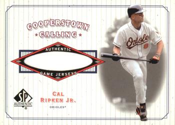 2001 SP Authentic - Cooperstown Calling Game Jersey #CC-CR Cal Ripken Jr.  Front