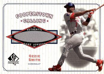 2001 SP Authentic - Cooperstown Calling Game Jersey #CC-OS Ozzie Smith  Front