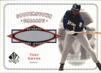 2001 SP Authentic - Cooperstown Calling Game Jersey #CC-TG Tony Gwynn  Front