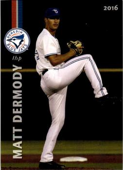 2016 Grandstand Dunedin Blue Jays #NNO Matt Dermody Front