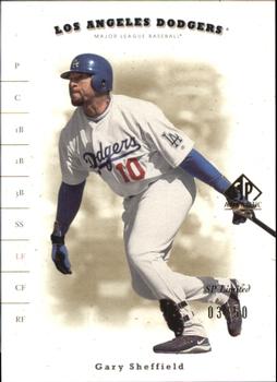 2001 SP Authentic - Limited #61 Gary Sheffield  Front