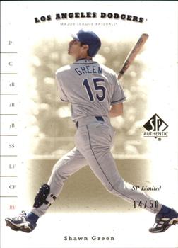 2001 SP Authentic - Limited #62 Shawn Green  Front